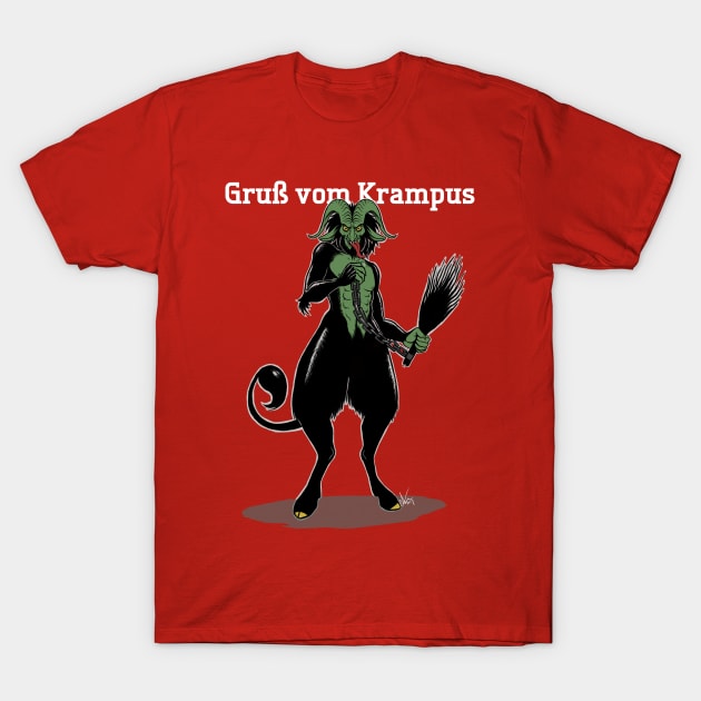 Gruß Vom Krampus T-Shirt by extinctinks